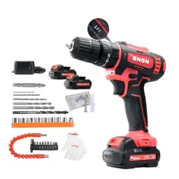 ENON 0-1500rpm 12.6V 1.5Ah Red Cordless Impact Drill, XE-CD1610-44