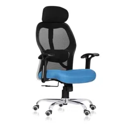 Rishabh Metrix Mesh Blue High Back Executive Chair, SKU-06-picture-6