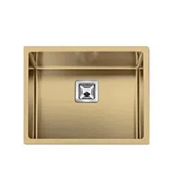 IRIS Millennium 24x18x10 inch Stainless Steel Gold Matt Finish Square Single Bowl Kitchen Sink-image-42