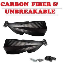 AOW Carbon Fibre Scratchproof Unbreakable Handle bar Handguard for KTM Duke All Models (Black) T-25-14