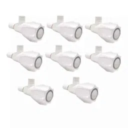 Fastgear Plastic White Chrome Finish Angle Valve, FG995 (Pack of 8)-image-91