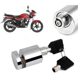 Auto Pearl Stainless Steel Silver Heavy Duty Anti Theft Motorcycle Disc Brake Lock, Lock-020-picture-30