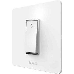 Goldmedal Air Aura 10A 1M Bell Push Switch &a; Air A7 1M White Premium Plate Set, A71MC1-picture-15