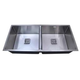 ZAP 45x20cm Stainless Steel Double Bowl Kitchen Sink-image-61
