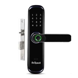 Nexmot NX Curve Black Aluminium 5 Ways Access Method Smart Door Lock-32
