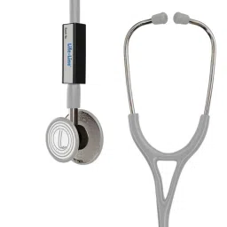 Lifeline Max III Stainless Steel Grey Dual Side Diaphragm Chest Piece Stethoscope with 2 Way Tube, STH002-GR-image-49