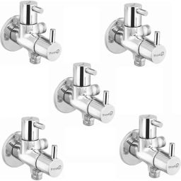 Prestige Dove Brass Chrome Finish 2 Way Angle Cock (Pack of 5)-image-98