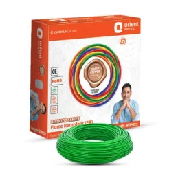 Orient Diamond 1.5 Sqmm Green Single Core PVC Insulated Copper Conductor Unsheathed FR Cable, 711FRC5G0150D, Length: 90 m-picture-38