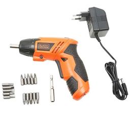 Black+Decker 4.8V Battery Powered Cordless Screwdriver Set, KC4815-18