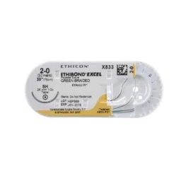 Ethicon PX64H 36 Pcs 2-0 White Polyester Ethibond Excel Suture Box, Size: 26 mm-picture-39