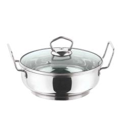 Vinod 1.7 Litre Induction Friendly Stainless Steel Kadhai with Lid, IKD20 (Pack of 2)-24