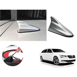 Auto Pearl ABS Silver Universal Replacement Shark Fin Car Roof Antenna For Skoda Superb 2019-image-63