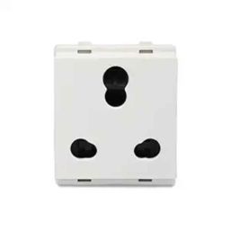 Schneider Electric Livia 10/16A 3 Pin 2P+E Polycarbonate White Socket Outlet with Shutter, P2106_N-picture-12