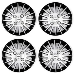 Prigan 4 Pcs 13 inch Polypropylene Black &a; Silver Wheel Cover Set for Maruti Celerio LXI, Camry-Blacksilver-13-Celerio.Lxi-picture-48
