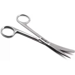 Desco 8 inch Stainless Steel Curved Blunt Sharp Dressing Scissor, SISS 303-image-40