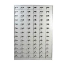 Tufferone 60 Shelves Mild Steel Moonlight Grey Office Mobile Locker-image-12