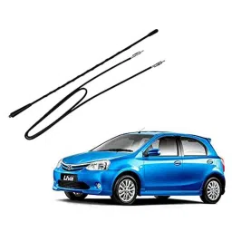 Auto Pearl Black Mount Rubber Mast Flexible Car Roof Antenna with Anti-Theft Design For Toyota EtiosLiva-24