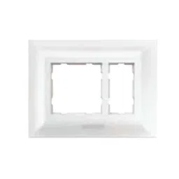 Anchor Ziva 18 Module Two Plate Design Cover Plate with Base Frame, 68918 (Pack of 5)-picture-0