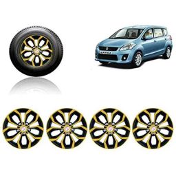 Auto Pearl 4 Pcs 15 inch ABS Golden &a; Black Car Wheel Cover Set for Maruti Suzuki Ertiga T1-picture-30
