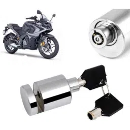 Auto Pearl Stainless Steel Silver Heavy Duty Anti Theft Motorcycle Disc Brake Lock, Lock-069-picture-33