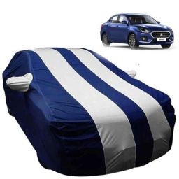 AllExtreme D7005 Blue &a; Silver Custom Fit Car Body Cover with Mirror Pocket for Maruti Suzuki Dzire-picture-18