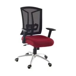 Da Urban Topsky Red Medium Back Revolving Office Chair-picture-0