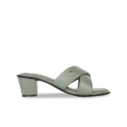 ELLE Round Toe Open Back Block Heels image 4