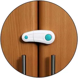 Safe-O-Kid 9.3cm Blue Child Safety Cabinet Lock, SOK9LOC40P210 (Pack of 8)-image-93