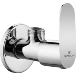 Kimson Curve Collection 1/2 inch BSP Brass Silver Chrome Plated Wash Basin Angle Tap Faucet, KCUR-8203-image-20