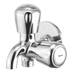 Mysis M-CA-15B Croma Brass Chrome Finish 2 in 1 Bib Cock with Wall Flange-image-48