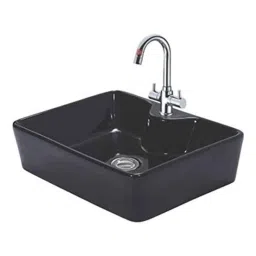 InArt 19x15x5 inch Ceramic White &a; Silver Table Top Wash Basin, INA-382-image-62