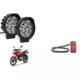Cartronics 9 Round Cap Led Fog Light with On/Off Switch for Bajaj Pulsar 135 Ls Set Of 2 Pcs, CAR-RKBKWG-picture-17