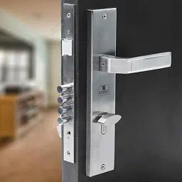 Voltizi Bolt 10 inch Stainless Steel Cylindrical Plate One Side Key Mortise Door Lock Handle Set with 3 Computer Keys-image-77