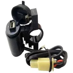 AOW Motorcycle Bike Mobile Phone USB Charger Power Adapter 12v (Waterproof) for Honda Shine SP-15