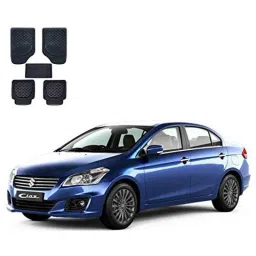 Kozdiko 6255TW 5 Pcs PVC &a; Rubber Black Car Mat Set for Maruti Suzuki Ciaz Facelift 2018-Present, Koz-12194-picture-8