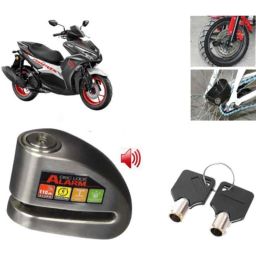 Auto Pearl Steel Black Alarm Disc Brake Lock, Lock_750-picture-1