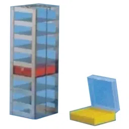 Tarsons Stainless Steel 12 Places Vertical Freezer Rack for 100 Places Cryo Cube Box, 113110-20