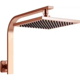Fossa SH-003 8 inch Stainless Steel Rose Gold Square Rain Head Shower with Arm-image-31