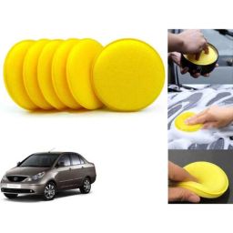 Auto Pearl Polyurethane Beige Washing &a; Waxing Polish Foam Sponge for Manza (Pack of 6)-picture-31
