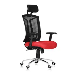 Da URBAN Topsky Red High Back Mesh Ergonomic Chair with Armrest-picture-36