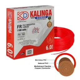 Kalinga Diamond 90m 6.0 Sqmm Red FR PVC Housing Wire-image-21