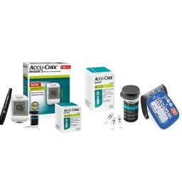 Dr. Morepen BP-02-XL Blood Pressure Monitor &a; Accu-Chek Instant S Meter Glucometer with 60 Test Strips-48
