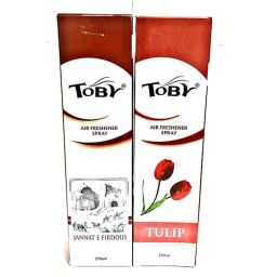 Toby 2 Pcs 270ml Jannat E Firdous &a; Tulip Long Lasting Fragrance Air Freshener Spray Set-image-30