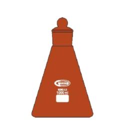 Glassco 250ml Glass Boro 3.3 Narrow Serialized Volumetric Flask, 134.536.08 (Pack of 2)-10