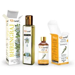 GoWoo 2 Pcs 10ml Natural Eucalyptus Aroma Oil &a; 100ml Bhringraj Carrier Oil Set, GWOC520-P19+P170-picture-16