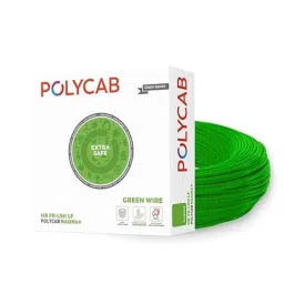 Polycab Maxima Plus 1.5 Sqmm Green Single Core Eco Friendly Greenwire FR PVC Copper Insulated Cable, Length: 90 m-image-96