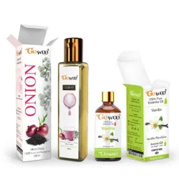 GoWoo 2 Pcs 10ml Natural Vanilla Aroma Oil &a; 100ml Onion Seed Carrier Oil Set, GWOC1286-P47+P180-picture-0