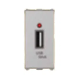 Anchor Roma Urban 2.1A 5 VDC 1 Module Silver USB-A Single Port Charger Socket, 66715S (Pack of 20)-picture-25