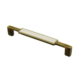 RAB 160mm Zinc White Antique Brass Drawer Pull Handle, 301 (Pack of 3)-image-85