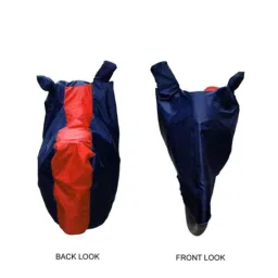 Mobidezire Red &a; Blue Bike Body Cover for Vespa, Below: 150 CC-image-66